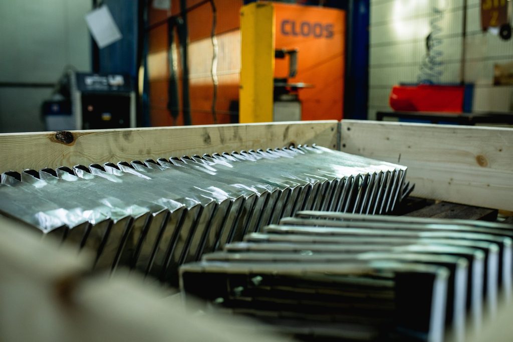 Serien-Laserteile, Bauteil aus der Fertigung von FEG Metalltechnik